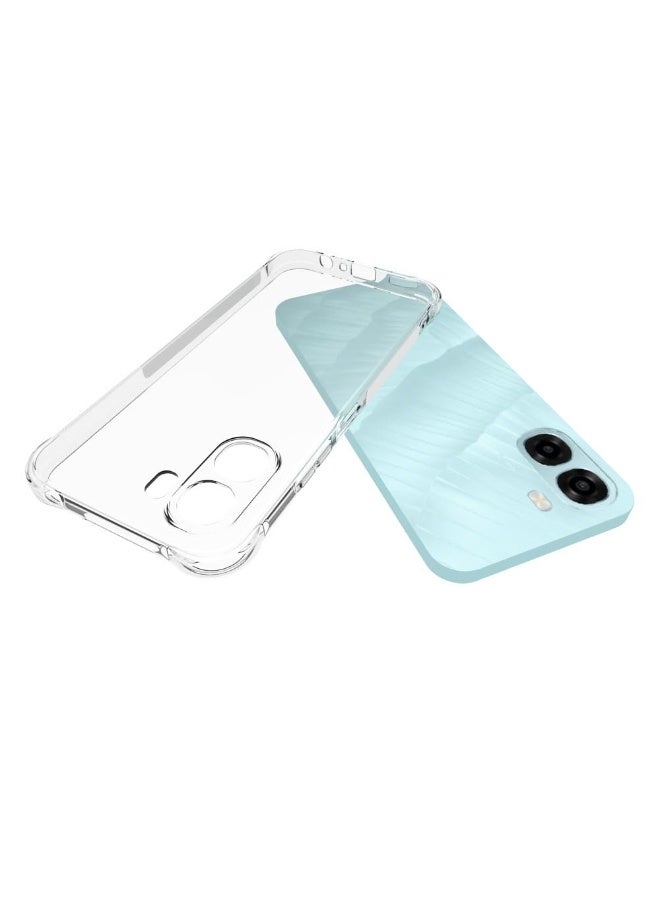 Case for OPPO A6x 5G Clear Case Cover Soft Flexible Transparent Silicone TPU Back Cover with Camera Protection Shockproof Bumper for OPPO A6x - Image 4